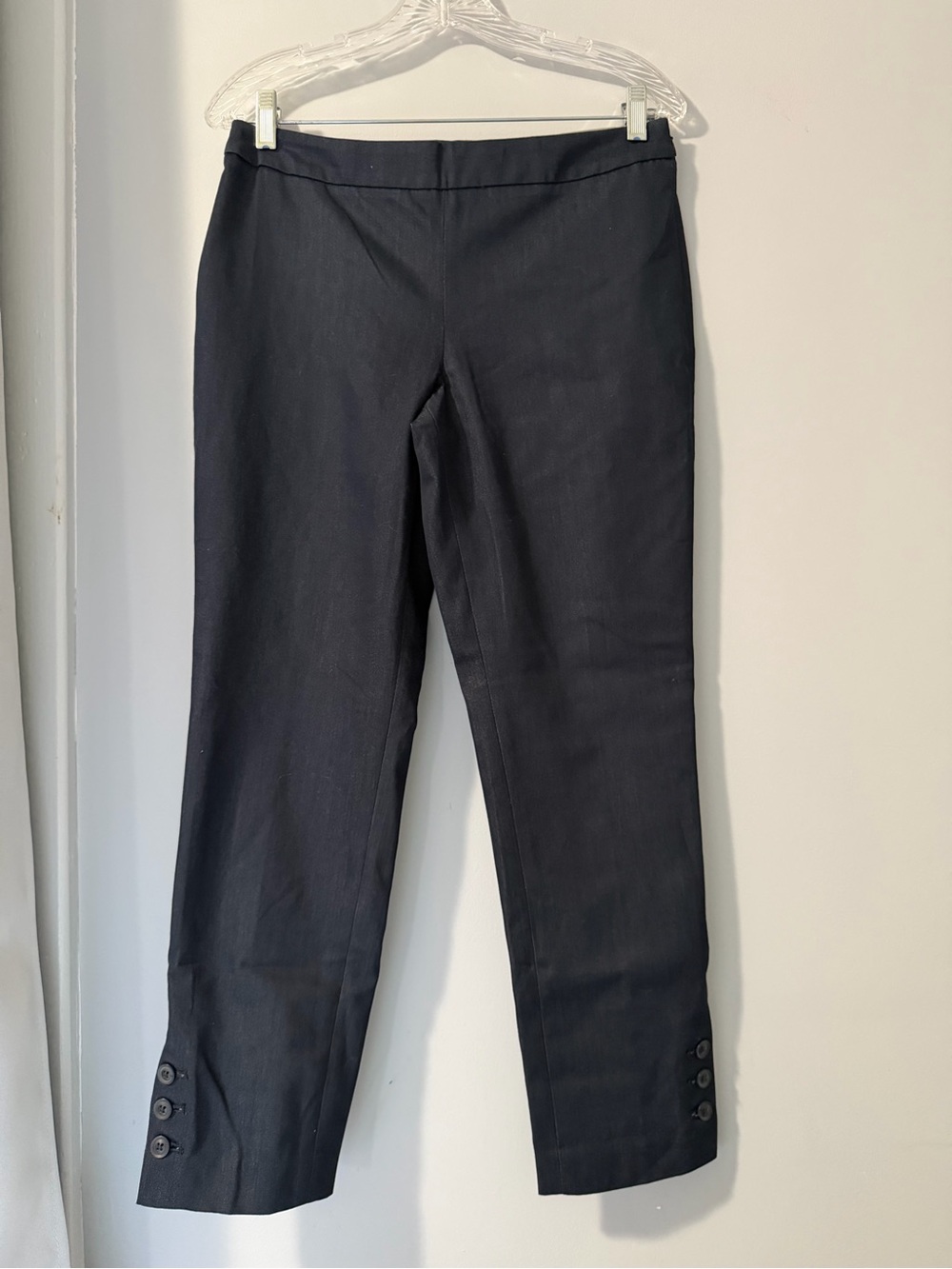 NWT Talbots Womens Size 4 Blue Chatham Slim Ankle Summer Stretch Pants
